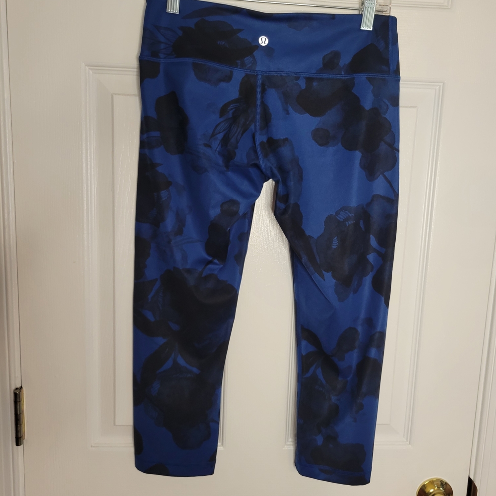 Lululemon Blue Patterned Womens Leggings